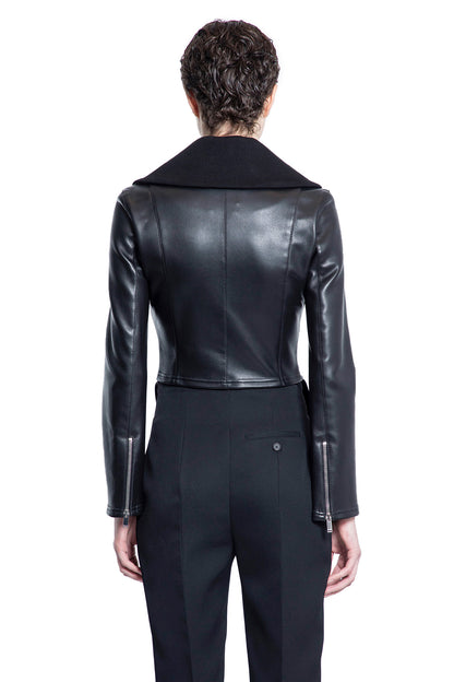 ALEXANDER MCQUEEN WOMAN BLACK JACKETS