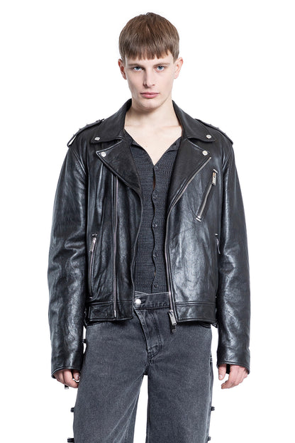 ALEXANDER MCQUEEN MAN BLACK JACKETS