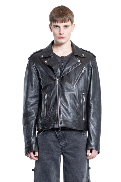 ALEXANDER MCQUEEN MAN BLACK JACKETS