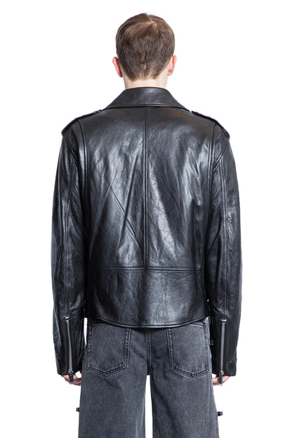 ALEXANDER MCQUEEN MAN BLACK JACKETS