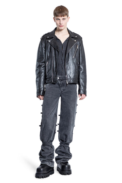 ALEXANDER MCQUEEN MAN BLACK JACKETS