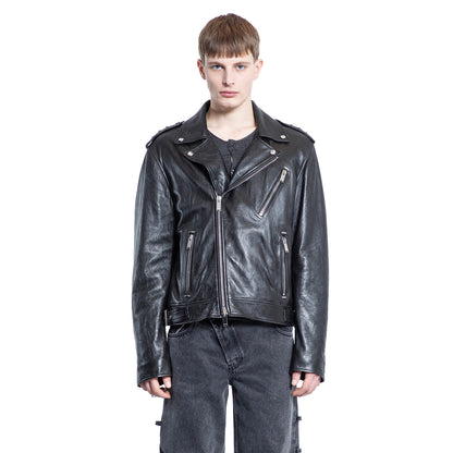 ALEXANDER MCQUEEN MAN BLACK JACKETS