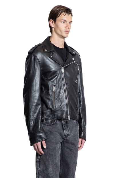 ALEXANDER MCQUEEN MAN BLACK JACKETS