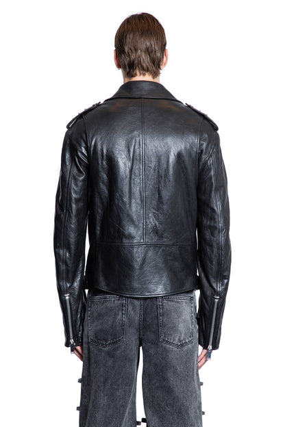 ALEXANDER MCQUEEN MAN BLACK JACKETS