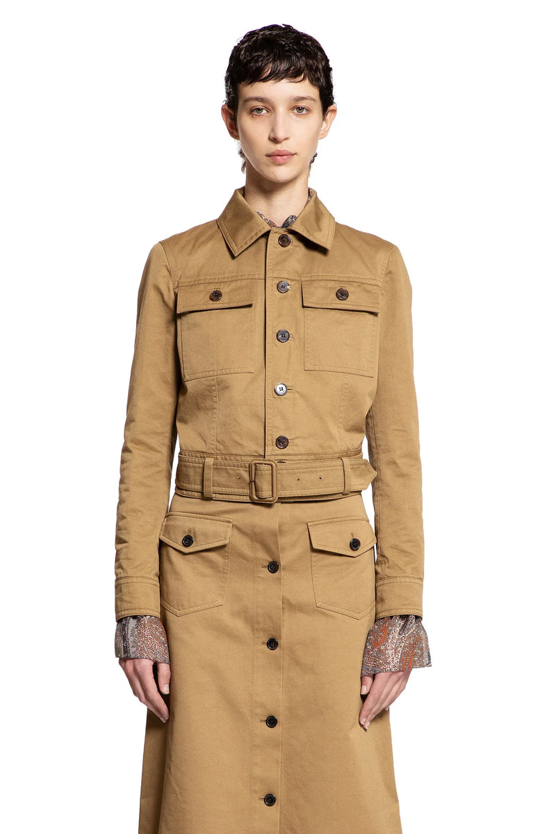 Cropped Jacket in Cotton Serge - Antonioli.eu