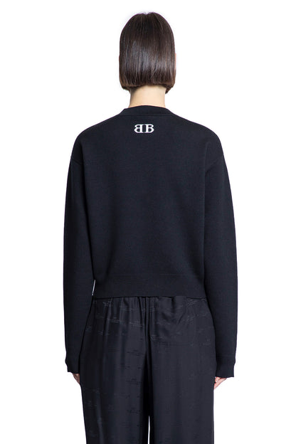 BALENCIAGA WOMAN BLACK KNITWEAR