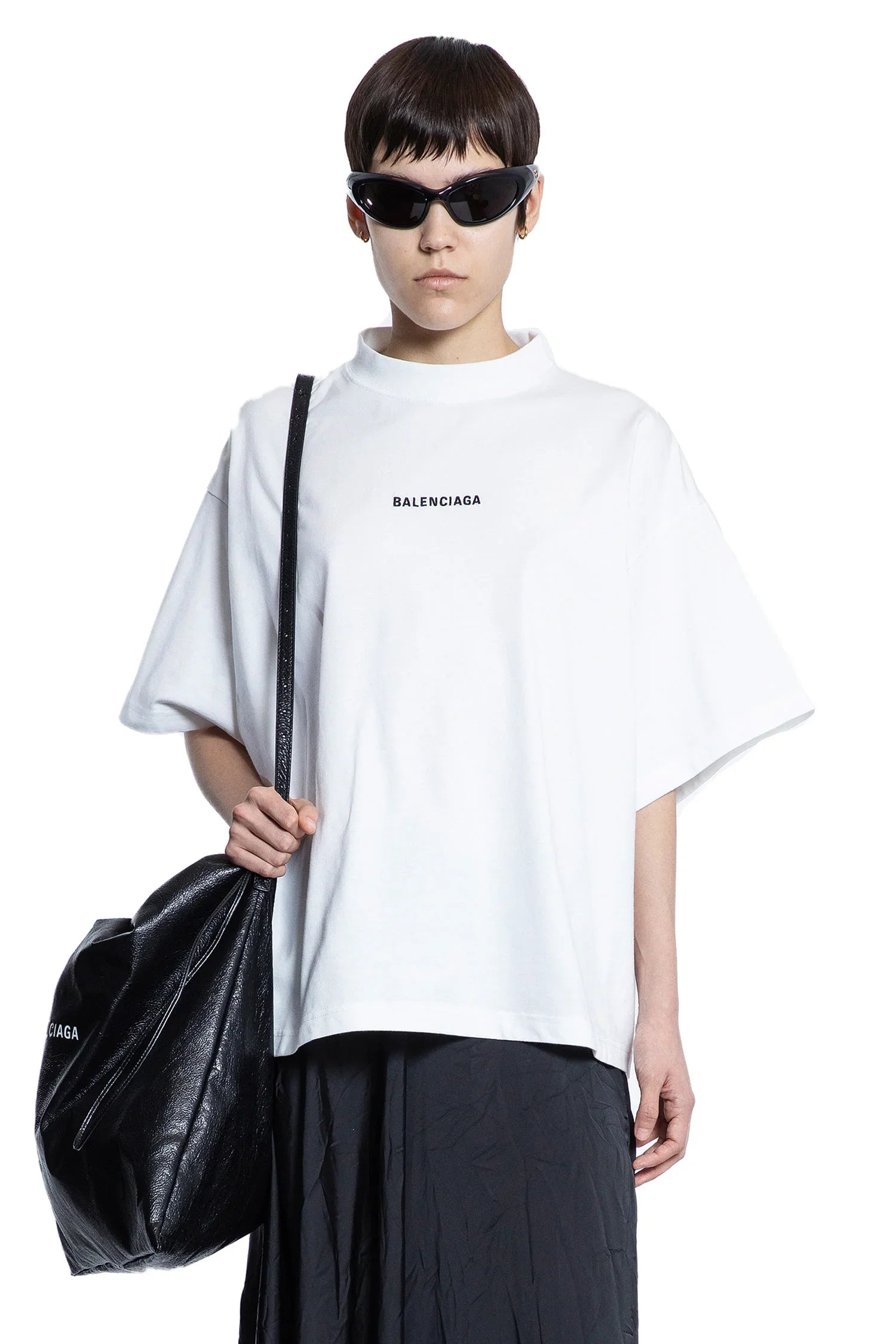 BALENCIAGA WOMAN WHITE T-SHIRTS & TANK TOPS - Antonioli.eu