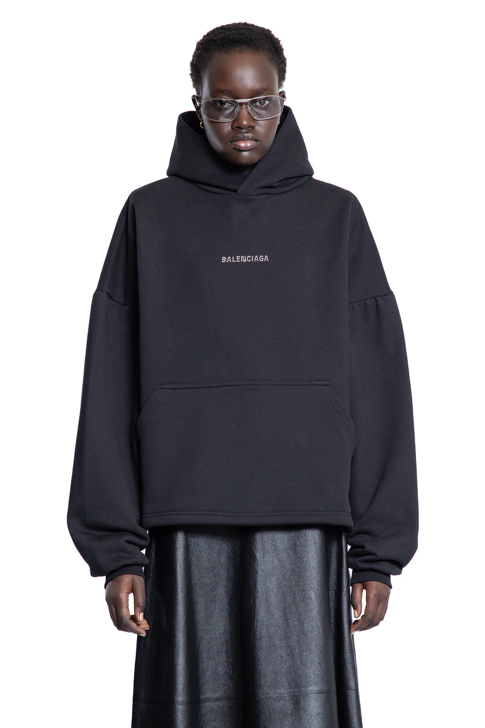 BALENCIAGA WOMAN BLACK SWEATSHIRTS