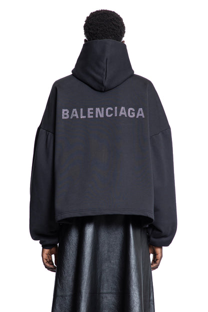 BALENCIAGA WOMAN BLACK SWEATSHIRTS