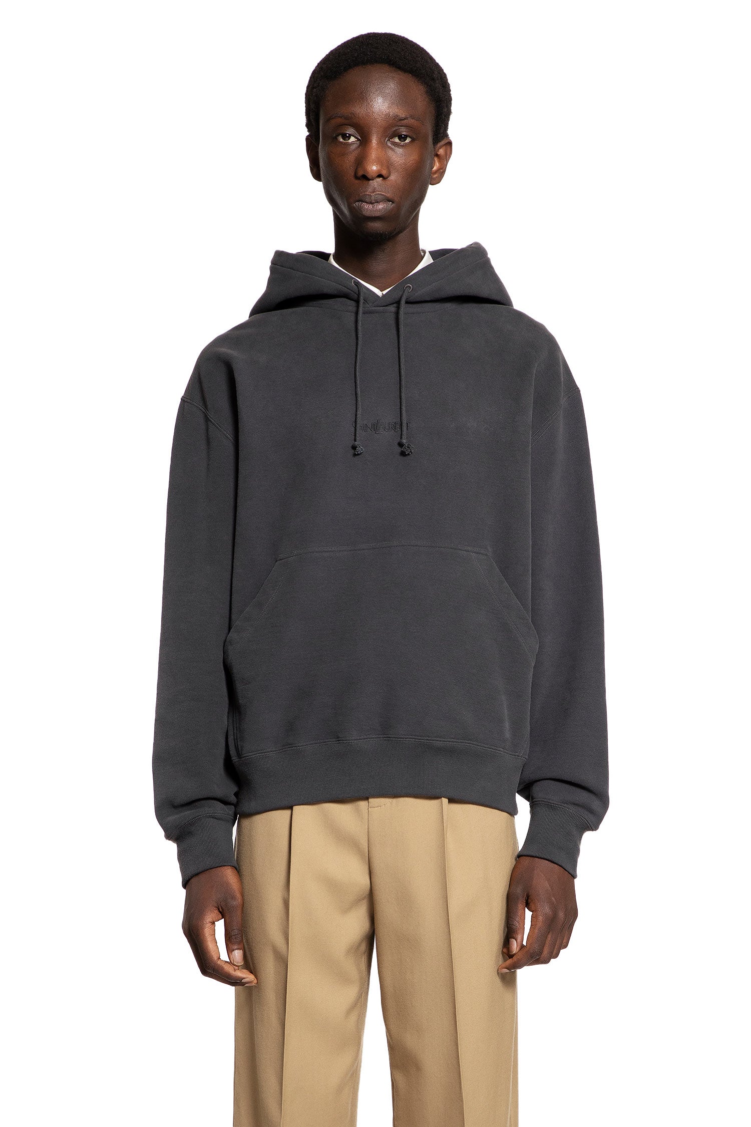 SAINT LAURENT MAN GREY SWEATSHIRTS