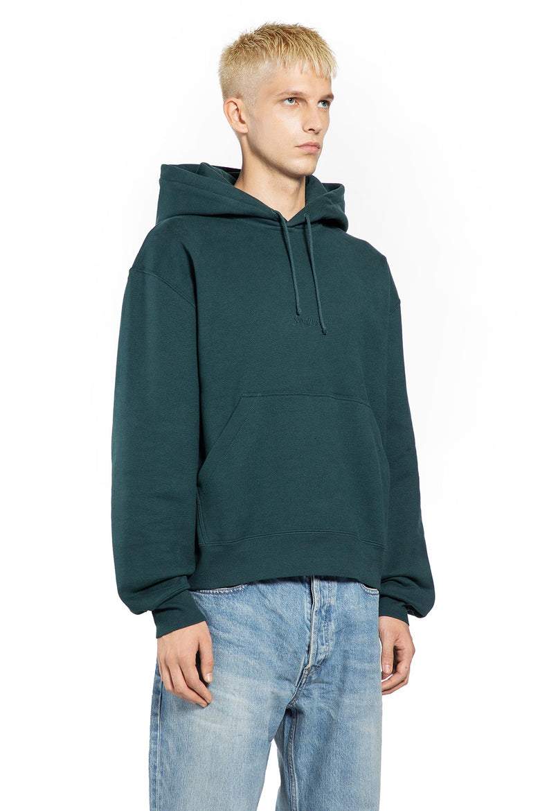 SAINT LAURENT MAN GREEN SWEATSHIRTS