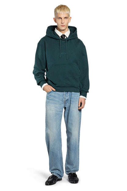 SAINT LAURENT MAN GREEN SWEATSHIRTS