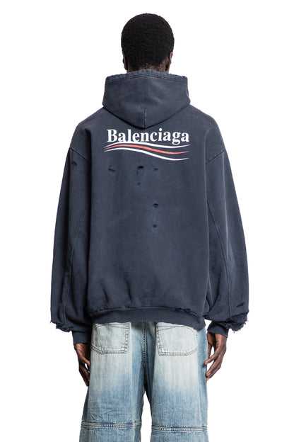 BALENCIAGA MAN BLACK SWEATSHIRTS