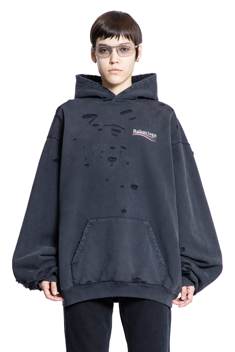 BALENCIAGA WOMAN BLACK SWEATSHIRTS