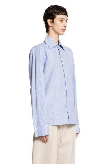 SAINT LAURENT WOMAN BLUE SHIRTS