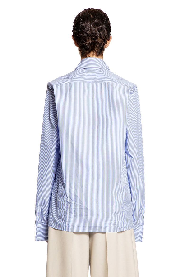 SAINT LAURENT WOMAN BLUE SHIRTS