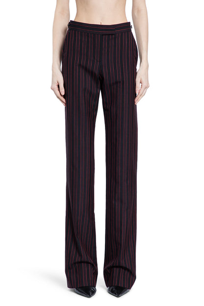 ALEXANDER MCQUEEN WOMAN BLACK TROUSERS