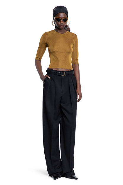 SAINT LAURENT WOMAN BROWN TOPS
