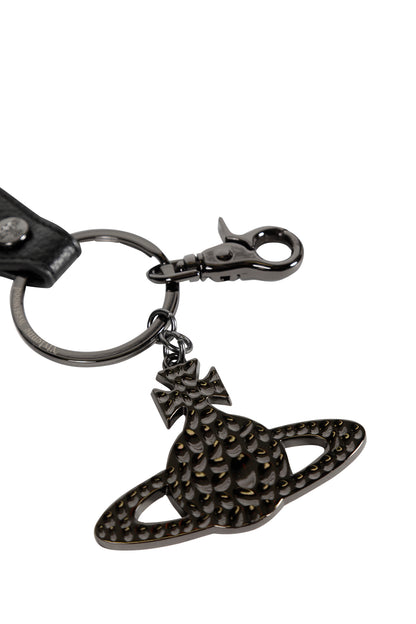 Hammered Orb Keyring