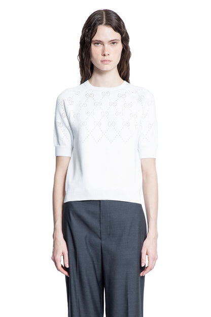 GUCCI WOMAN WHITE KNITWEAR