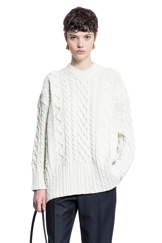 BOTTEGA VENETA WOMAN OFF-WHITE KNITWEAR