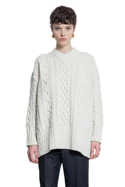 BOTTEGA VENETA WOMAN OFF-WHITE KNITWEAR