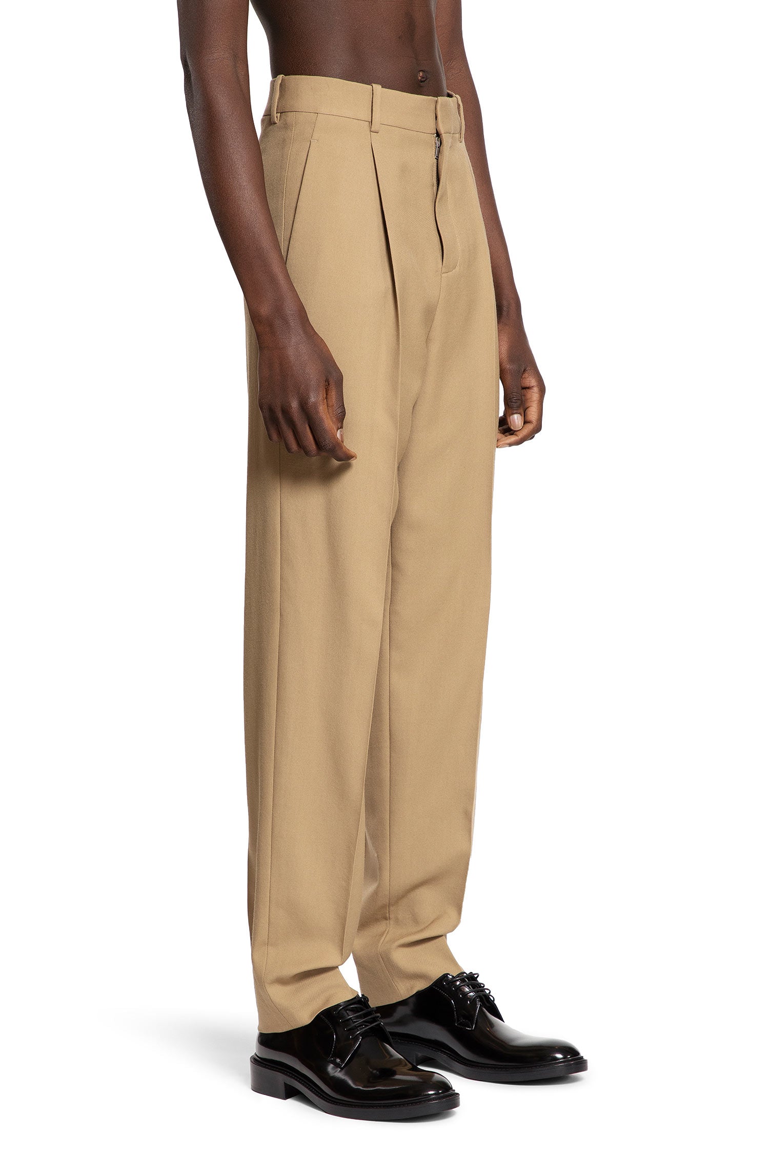 SAINT LAURENT MAN BEIGE TROUSERS