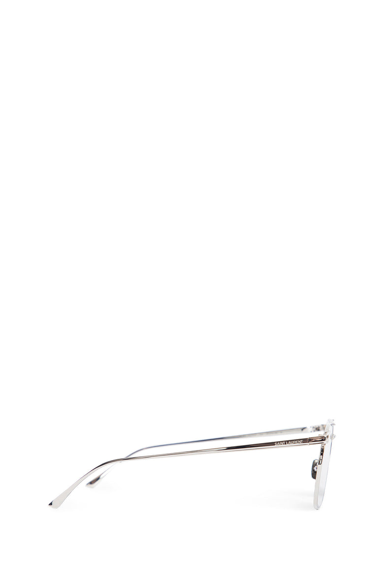 SAINT LAURENT MAN SILVER EYEWEAR