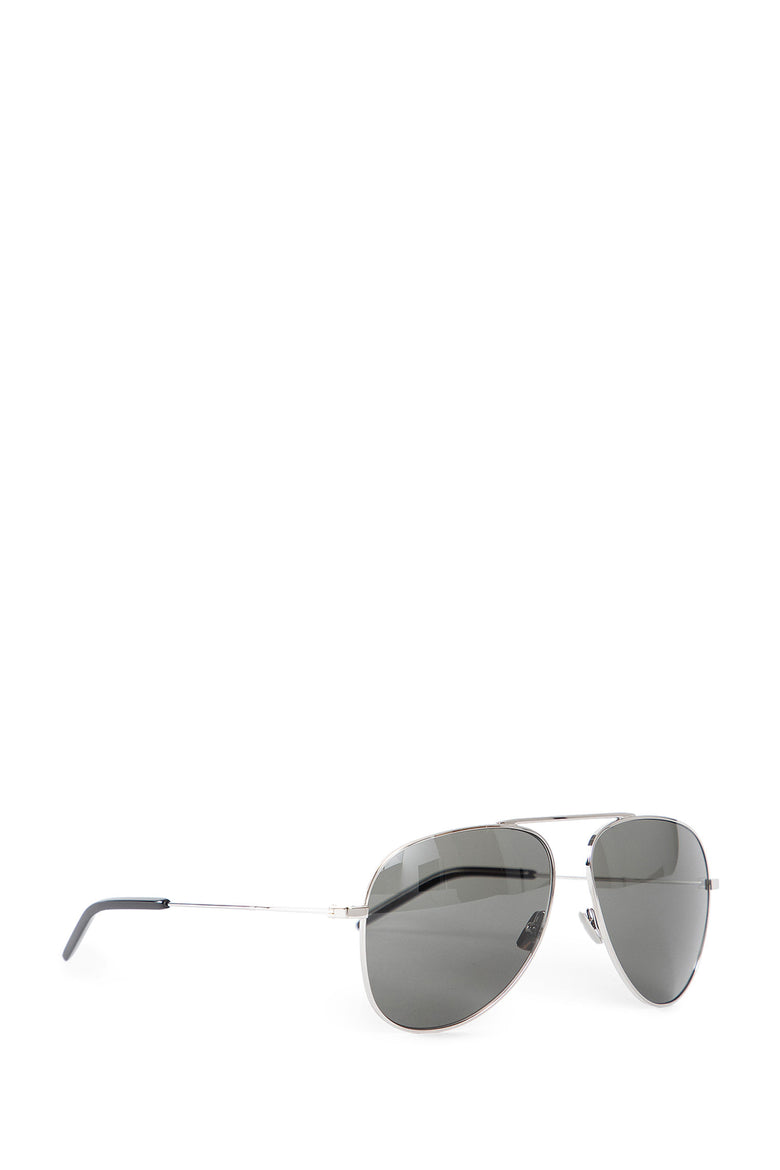 SAINT LAURENT WOMAN SILVER EYEWEAR