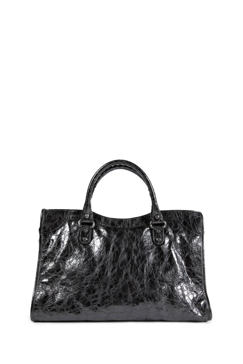 Le City Bag Medium in Metallised Arena Lambskin