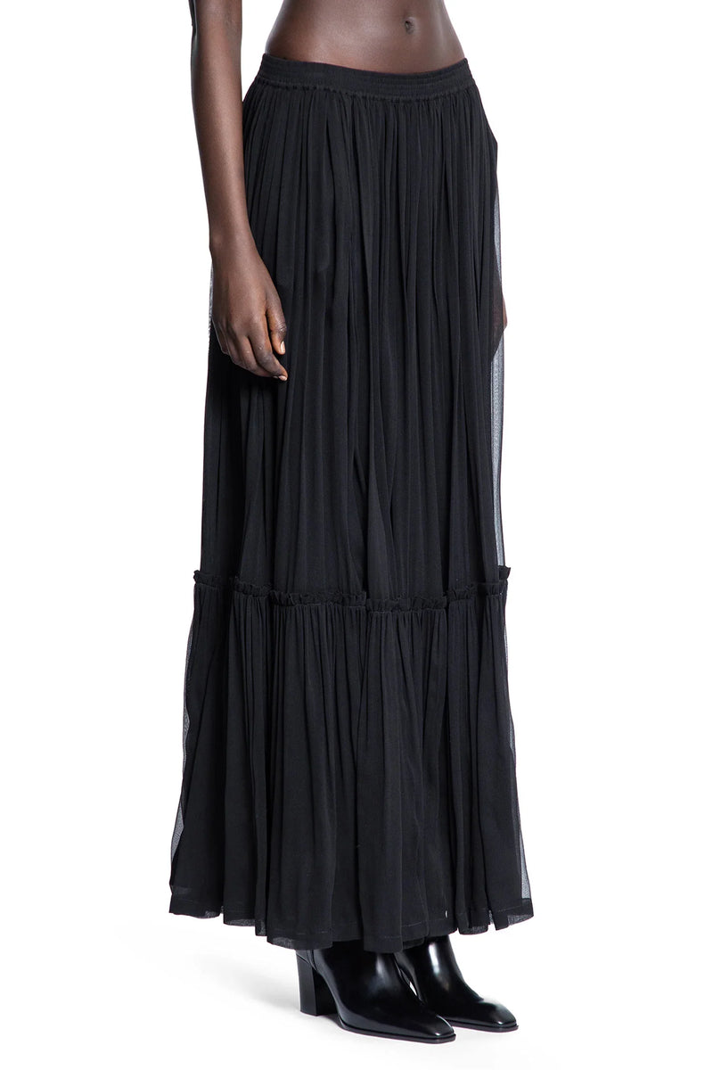 Ruffled Skirt in Silk Crêpe Muslin - Antonioli.eu