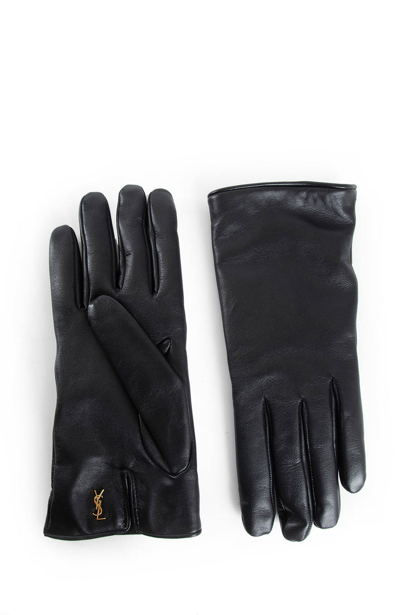 SAINT LAURENT Cassandre Gloves in Leather man