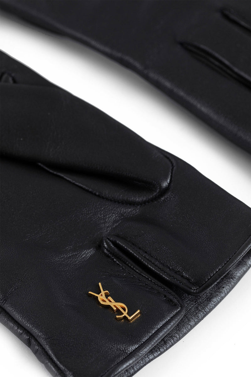 SAINT LAURENT Cassandre Gloves in Leather man