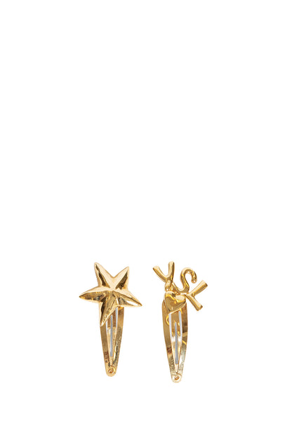 SAINT LAURENT WOMAN GOLD HAIR ACCESSORIES