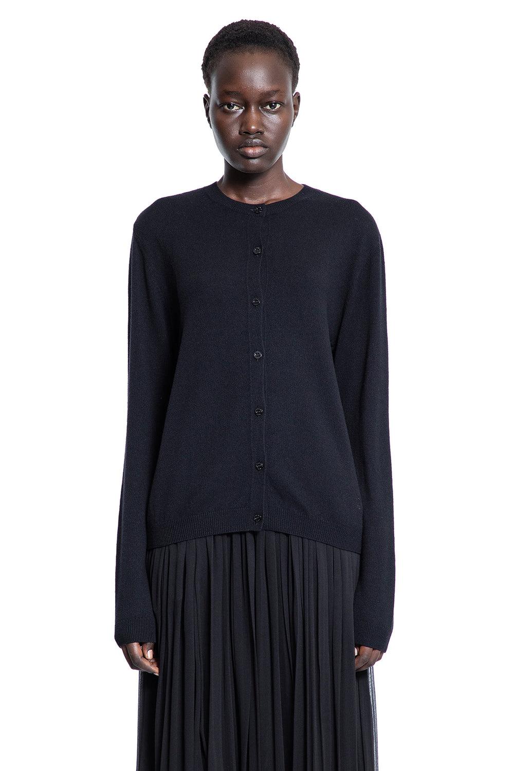 SAINT LAURENT WOMAN BLACK KNITWEAR