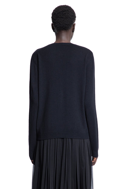 SAINT LAURENT WOMAN BLACK KNITWEAR