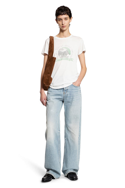 SAINT LAURENT WOMAN BLUE JEANS