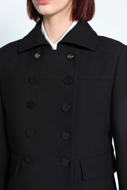 Double-Breasted Wool Coat
