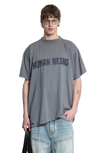 BALENCIAGA MAN GREY T-SHIRTS & TANK TOPS