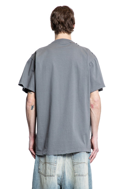 BALENCIAGA MAN GREY T-SHIRTS & TANK TOPS