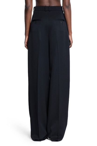 SAINT LAURENT WOMAN BLACK TROUSERS