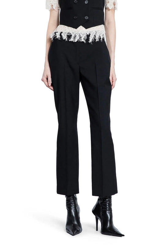 Kickback Wool Gabardine Trousers - Antonioli.eu