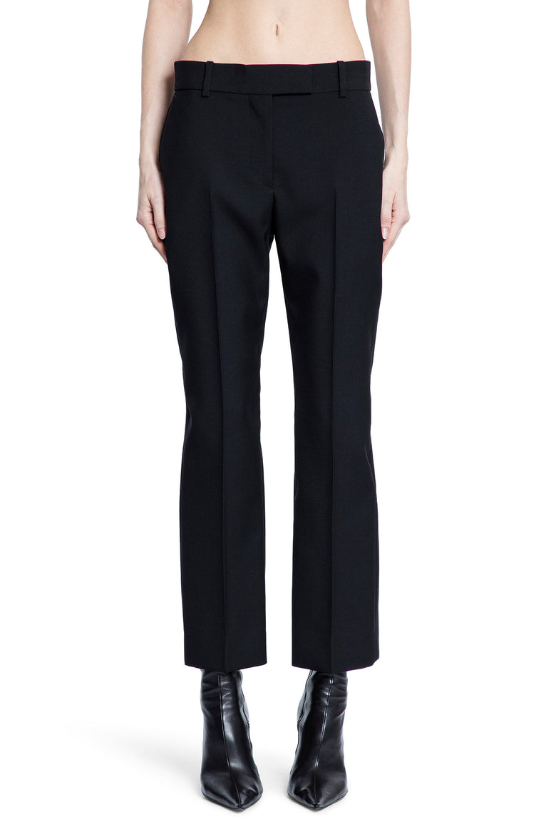 ALEXANDER MCQUEEN WOMAN BLACK TROUSERS