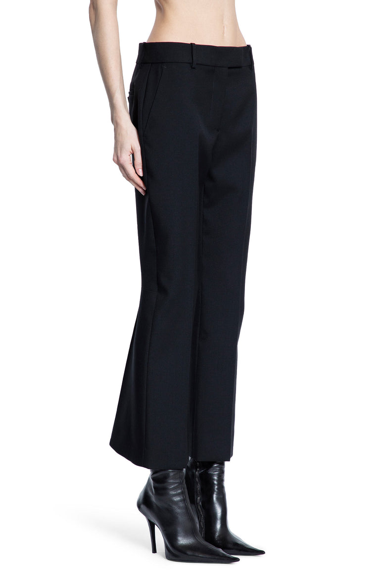 ALEXANDER MCQUEEN WOMAN BLACK TROUSERS