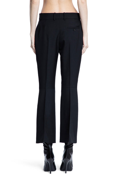 ALEXANDER MCQUEEN WOMAN BLACK TROUSERS