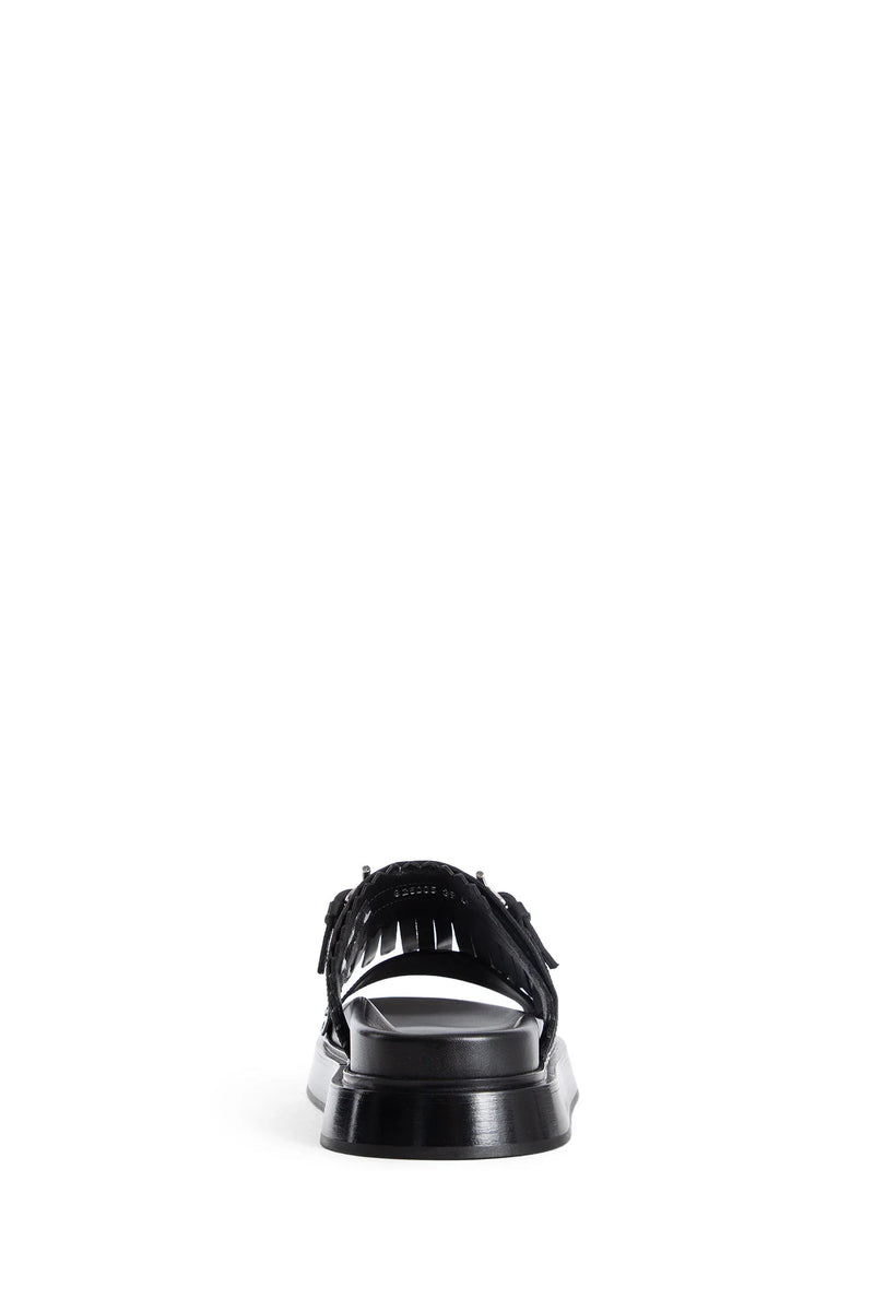 ALEXANDER MCQUEEN WOMAN BLACK SANDALS & SLIDES - Antonioli.eu