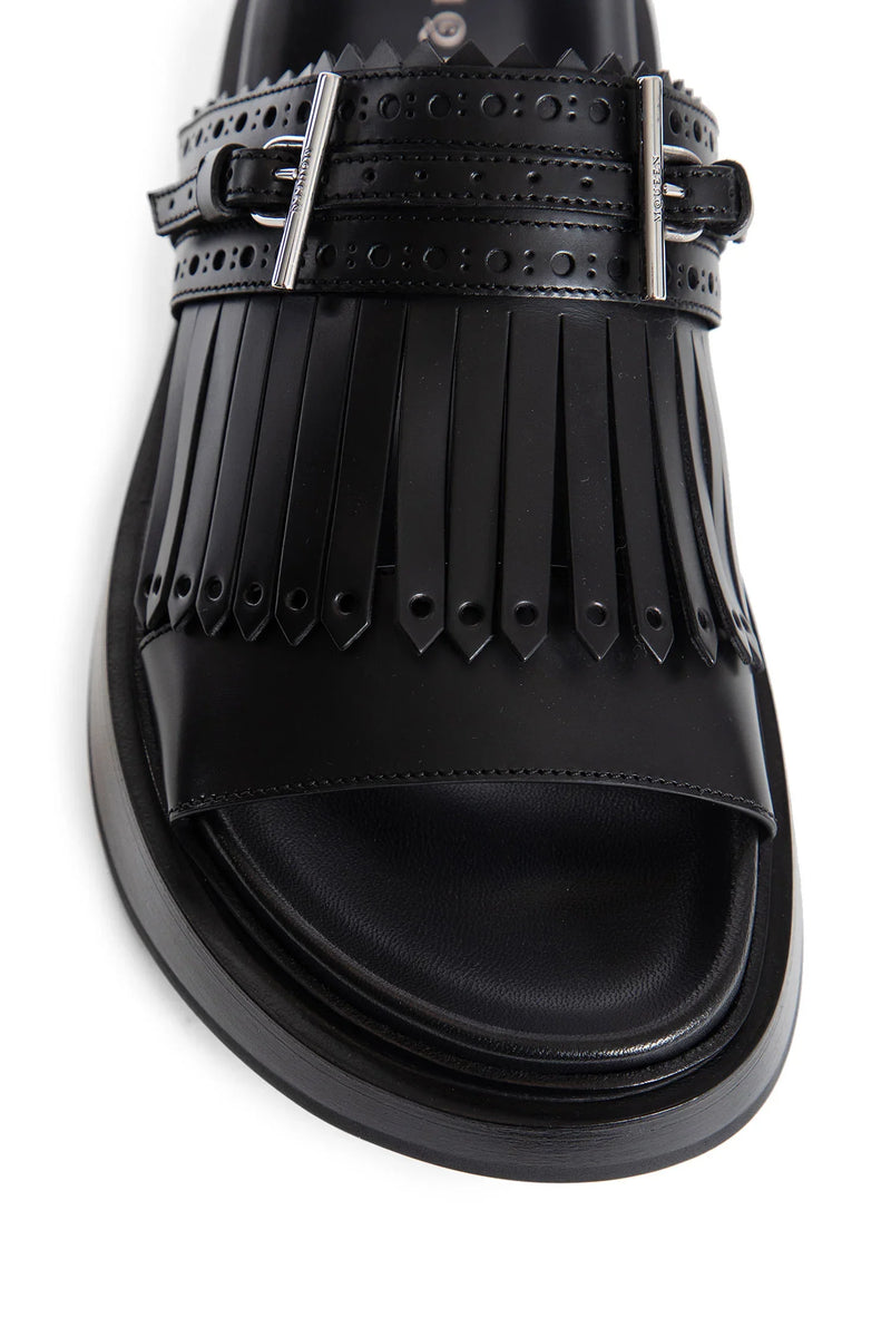 ALEXANDER MCQUEEN WOMAN BLACK SANDALS & SLIDES - Antonioli.eu