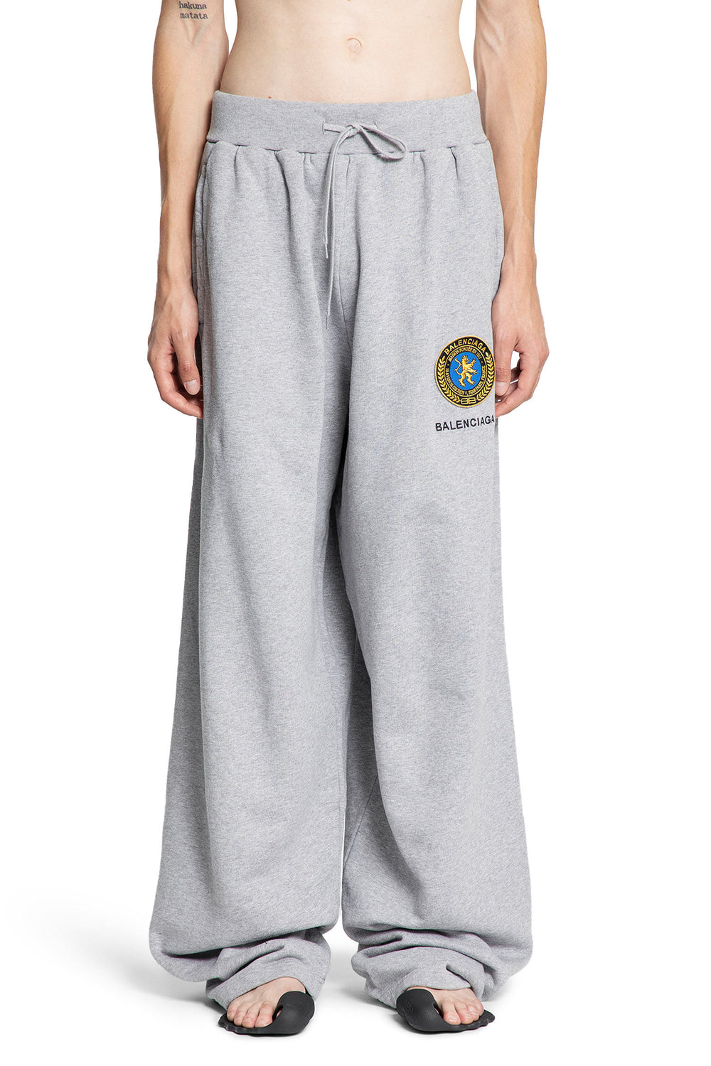 Uniform Patch Oversized Sweatpants