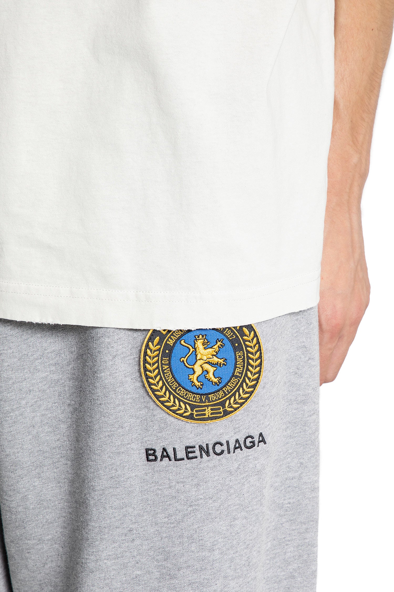Uniform Patch Oversized Sweatpants