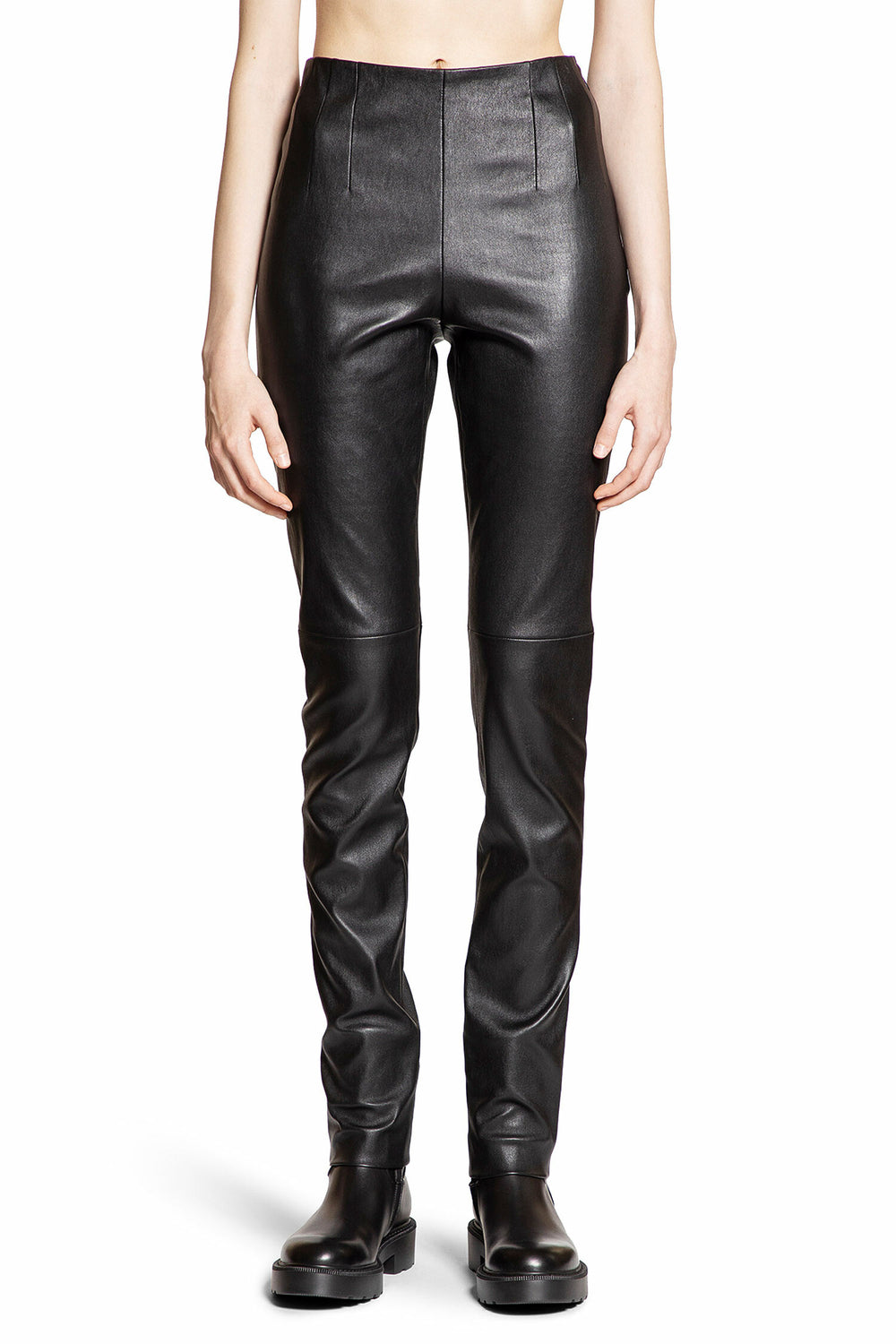 THE ROW WOMAN BLACK TROUSERS